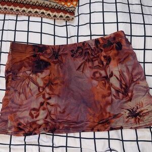 PrettyLittleThing Rust Ombre Skirt